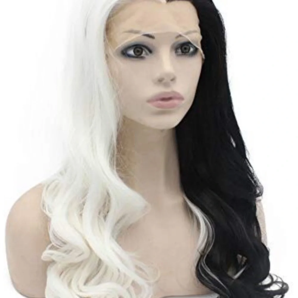 💕CRUELLA D 24” LACE FRONT WIG 💕 NEW
